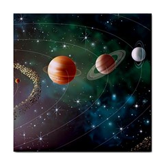 Planet Galaxy Fantasy Tile Coaster