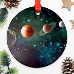 Planet Galaxy Fantasy Ornament (Round)