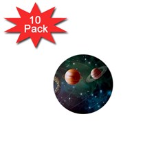 Planet Galaxy Fantasy 1  Mini Buttons (10 pack) 