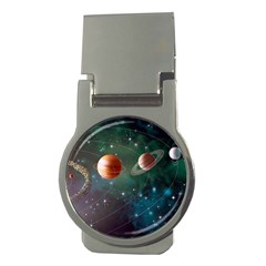 Planet Galaxy Fantasy Money Clips (Round) 