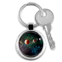 Planet Galaxy Fantasy Key Chain (Round)