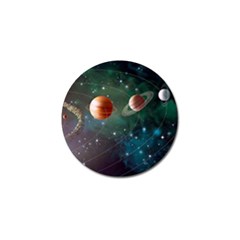 Planet Galaxy Fantasy Golf Ball Marker