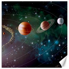 Planet Galaxy Fantasy Canvas 16  X 16  by danenraven