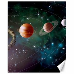 Planet Galaxy Fantasy Canvas 16  x 20 