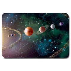 Planet Galaxy Fantasy Large Doormat  by danenraven