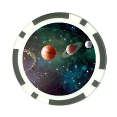 Planet Galaxy Fantasy Poker Chip Card Guard