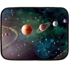 Planet Galaxy Fantasy Double Sided Fleece Blanket (mini)  by danenraven