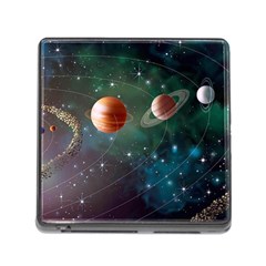 Planet Galaxy Fantasy Memory Card Reader (square 5 Slot) by danenraven