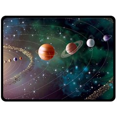 Planet Galaxy Fantasy Fleece Blanket (Large) 