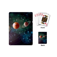 Planet Galaxy Fantasy Playing Cards Single Design (mini) by danenraven