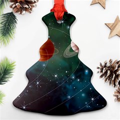 Planet Galaxy Fantasy Christmas Tree Ornament (Two Sides)