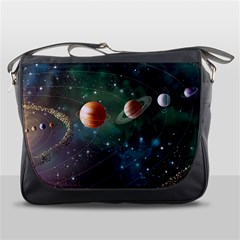 Planet Galaxy Fantasy Messenger Bag by danenraven