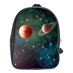 Planet Galaxy Fantasy School Bag (xl) by danenraven