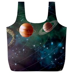 Planet Galaxy Fantasy Full Print Recycle Bag (xl) by danenraven