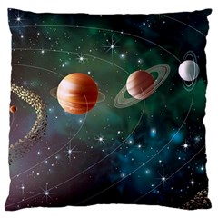 Planet Galaxy Fantasy Standard Flano Cushion Case (One Side)