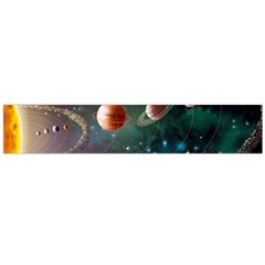 Planet Galaxy Fantasy Large Flano Scarf 