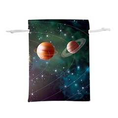 Planet Galaxy Fantasy Lightweight Drawstring Pouch (L)