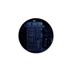 The Doctor Tardis Golf Ball Marker (4 Pack) by danenraven