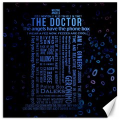 The Doctor Tardis Canvas 20  X 20  by danenraven