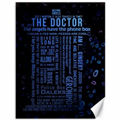 The Doctor Tardis Canvas 18  X 24  by danenraven