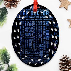 The Doctor Tardis Ornament (oval Filigree) by danenraven