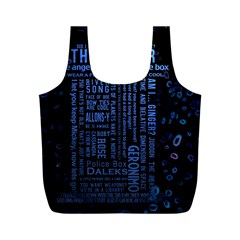 The Doctor Tardis Full Print Recycle Bag (m) by danenraven