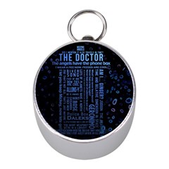 The Doctor Tardis Mini Silver Compasses by danenraven