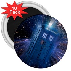 Doctor Who Tardis 3  Magnets (10 Pack)  by danenraven