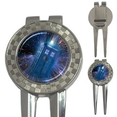 Doctor Who Tardis 3-in-1 Golf Divots by danenraven