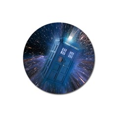 Doctor Who Tardis Magnet 3  (round) by danenraven