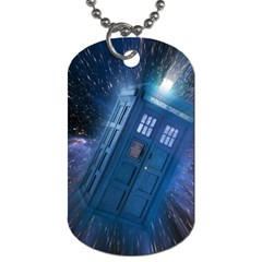 Doctor Who Tardis Dog Tag (one Side) by danenraven