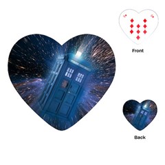 Doctor Who Tardis Playing Cards Single Design (heart) by danenraven