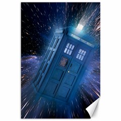 Doctor Who Tardis Canvas 12  X 18  by danenraven