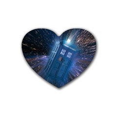 Doctor Who Tardis Rubber Coaster (heart) by danenraven