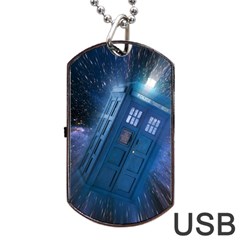 Doctor Who Tardis Dog Tag Usb Flash (one Side) by danenraven