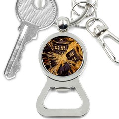 Brown And Black Abstract Painting Doctor Who Tardis Vincent Van Gogh Bottle Opener Key Chain by danenraven