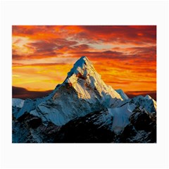 Himalaya Mountains Landscape  Nature Small Glasses Cloth by danenraven