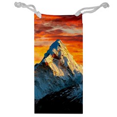 Himalaya Mountains Landscape  Nature Jewelry Bag by danenraven