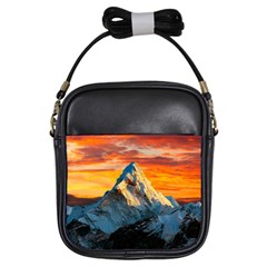 Himalaya Mountains Landscape  Nature Girls Sling Bag by danenraven