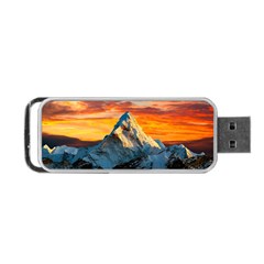 Himalaya Mountains Landscape  Nature Portable Usb Flash (one Side) by danenraven