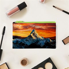 Himalaya Mountains Landscape  Nature Cosmetic Bag (xs) by danenraven