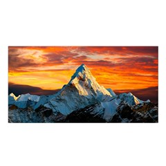 Himalaya Mountains Landscape  Nature Satin Shawl 45  X 80  by danenraven