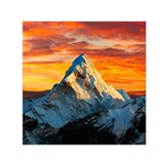 Himalaya Mountains Landscape  Nature Square Satin Scarf (30  x 30 ) Front