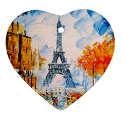 Eiffel Tower Landmark Architecture  Artistic Ornament (heart) by danenraven