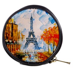 Eiffel Tower Landmark Architecture  Artistic Mini Makeup Bag by danenraven