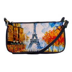 Eiffel Tower Landmark Architecture  Artistic Shoulder Clutch Bag by danenraven