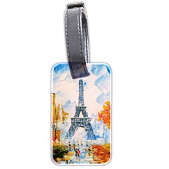 Eiffel Tower Landmark Architecture  Artistic Luggage Tag (two Sides)