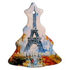 Eiffel Tower Landmark Architecture  Artistic Ornament (christmas Tree) 