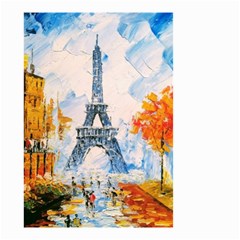 Eiffel Tower Landmark Architecture  Artistic Small Garden Flag (two Sides) by danenraven