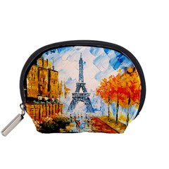 Eiffel Tower Landmark Architecture  Artistic Accessory Pouch (small) by danenraven